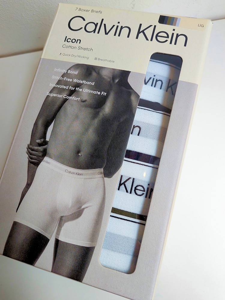Calvin Klein 5 Pack Boxer Briefs Icon Cotton Stretch Lv00nb4395 4mm Dark Purple 7