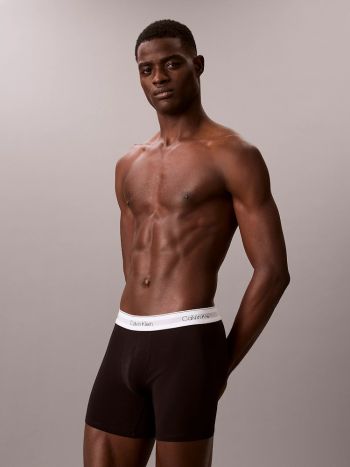 Calvin Klein 7 Pack Boxer Briefs Icon Cotton Stretch Lv00nb4479 1bs Black 2