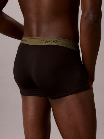 Calvin Klein Microfiber Stretch Low Rise Tunk 3 Pack Lv00nb4409 Hue Black 4