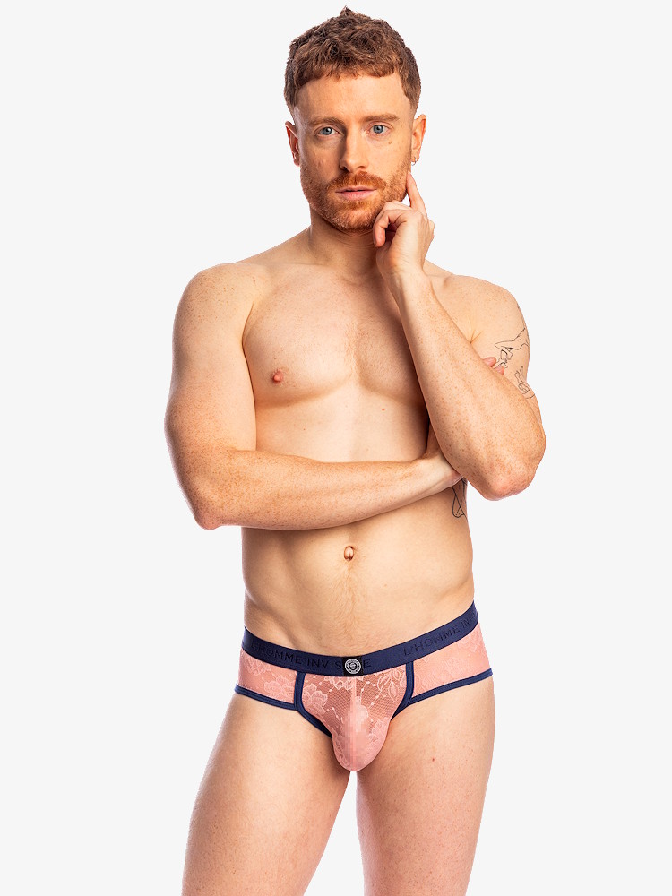 Lhomme Invisible Erevan Push Up Brief UW06 ERV 008S Pink 4