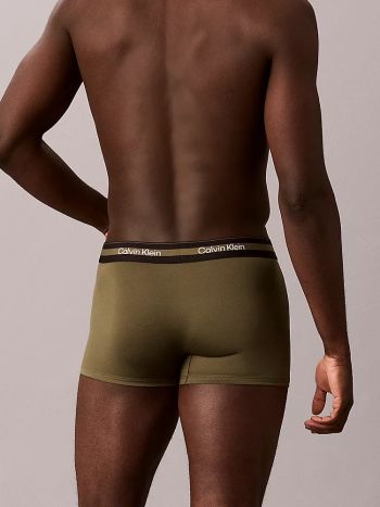 Calvin Klein 3 Pack Trunks Icon Active Mesh V00nb4536 5gp Olive Night 6