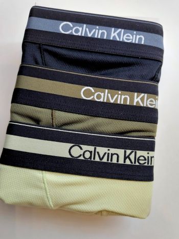 Calvin Klein 3 Pack Trunks Icon Active Mesh V00nb4536 5gp Olive Night 8