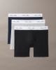 Calvin Klein Script Icon Cotton Stretch 3 Pack Boxer Briefs Lv00nb4608 4kj Dark Sapphire 1