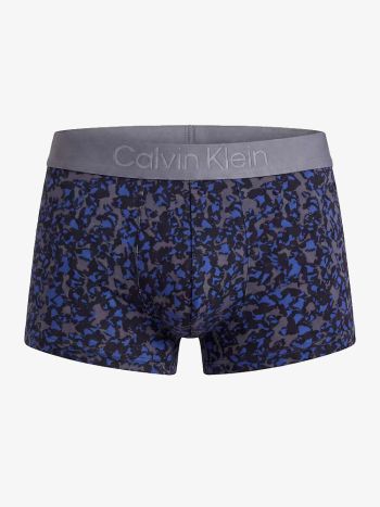 Calvin Klein Black Microfiber Low Rise Trunk Lv00nb47144np Folded Flowers 1