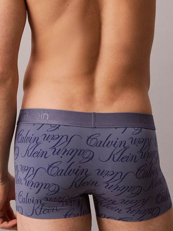 Calvin Klein Black Microfiber Low Rise Trunk Lv00nb4714v9h Script Lasso 1