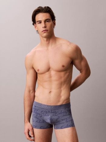 Calvin Klein Black Microfiber Low Rise Trunk Lv00nb4714v9h Script Lasso 3