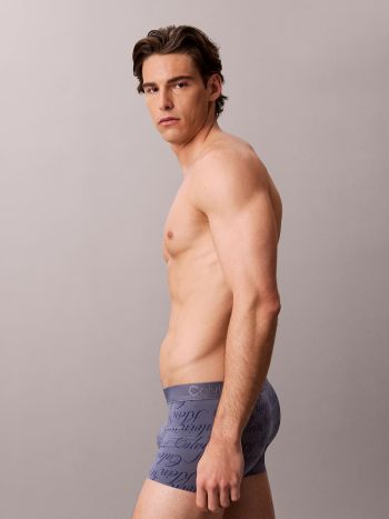Calvin Klein Black Microfiber Low Rise Trunk Lv00nb4714v9h Script Lasso 5