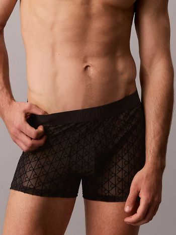 Calvin Klein Black Sheer Mesh Trunk Lv00nb4642 Ub1 Black 5