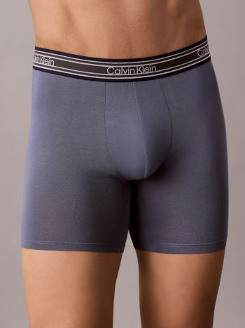 Calvin Klein Icon Cotton Stretch 3 Pack Boxer Briefs Lv00nb6416 4kv Dark Sapphire 3