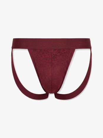 Calvin Klein Sculpt Lace Jockstrap Lv00nb4631 4gj Established Red 1