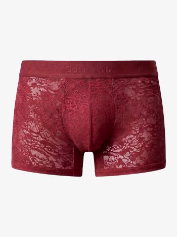 Calvin Klein Sculpt Lace Low Rise Trunk Lv00nb4633 4gj Established Red 1