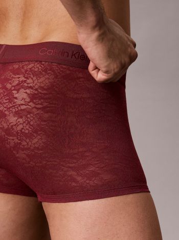 Calvin Klein Sculpt Lace Low Rise Trunk Lv00nb4633 4gj Established Red 2