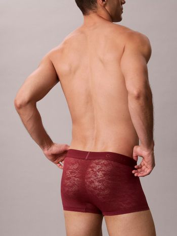 Calvin Klein Sculpt Lace Low Rise Trunk Lv00nb4633 4gj Established Red 3