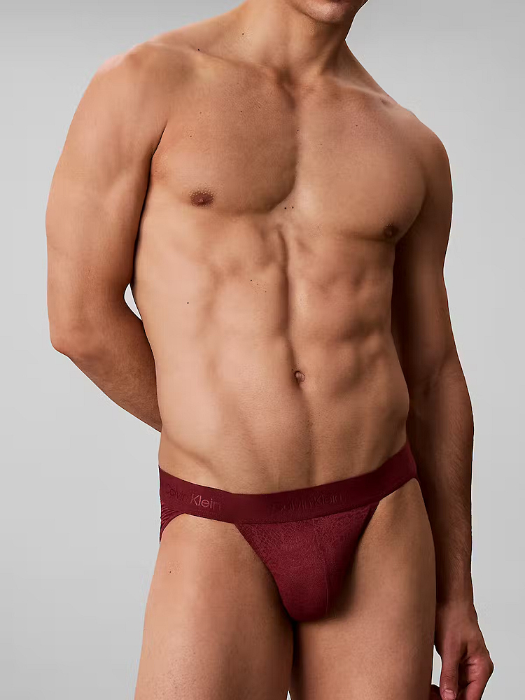 Calvin Klein Sculpt Lace Sport Brief Lv00nb4632 4gj Established Red 4