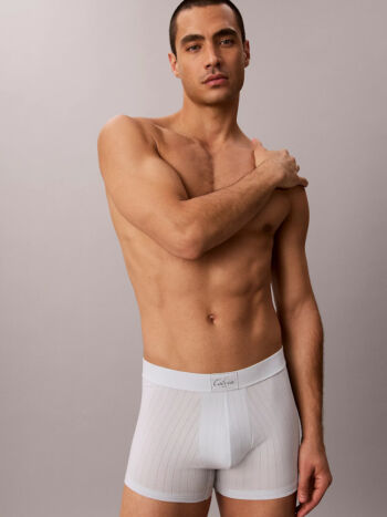 Calvin Klein Cotton Stretch Script Patch Trunk Lv00nb4698 Ciq Plein Air 2