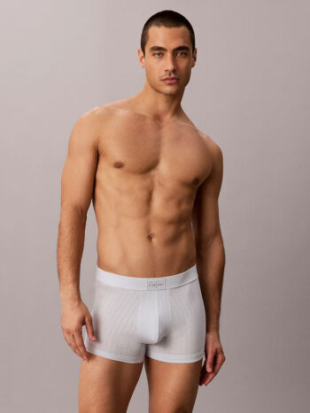 Calvin Klein Cotton Stretch Script Patch Trunk Lv00nb4698 Ciq Plein Air 4
