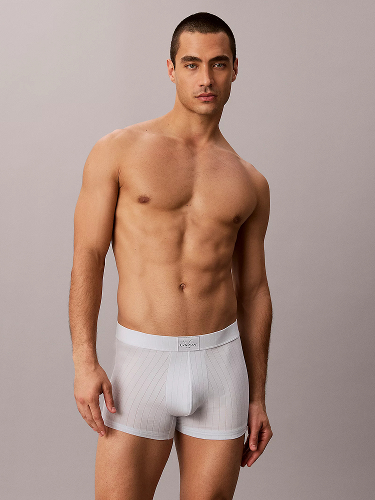 Calvin Klein Cotton Stretch Script Patch Trunk Lv00nb4698 Ciq Plein Air 4