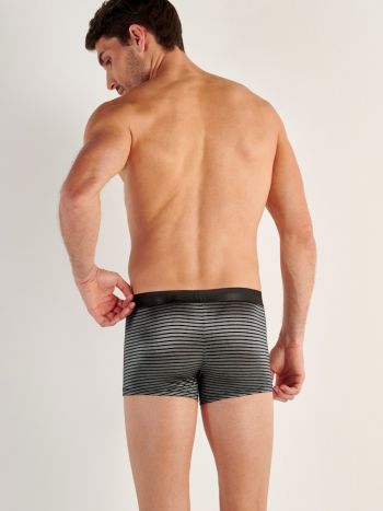 Hom Boxer Briefs Monsieur 403251 Black White 3